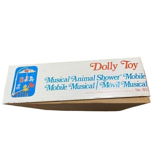 𝅺VINTAGE 1971 Dolly Toy musical animal mobile NIB - Picture 2 of 13